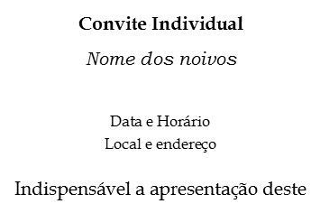 Convite individual
